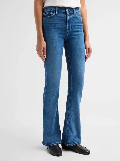 PAIGE Women's Laurel Canyon High-Rise Jeans - Acapella | Thumbnail 4 PAIGE Women's Laurel Canyon High-Rise Jeans - Acapella | Thumbnail 4