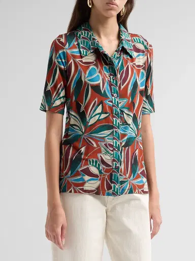 Johnny Was Women's The Janie Favorite Fitted Shirt - Casmalia | Thumbnail 4 Johnny Was Women's The Janie Favorite Fitted Shirt - Casmalia | Thumbnail 4
