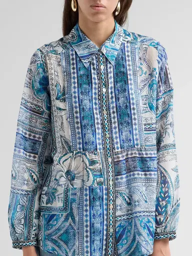 Johnny Was Women's Athene Relaxed Yoke Shirt - Athene | Thumbnail 5 Johnny Was Women's Athene Relaxed Yoke Shirt - Athene | Thumbnail 5