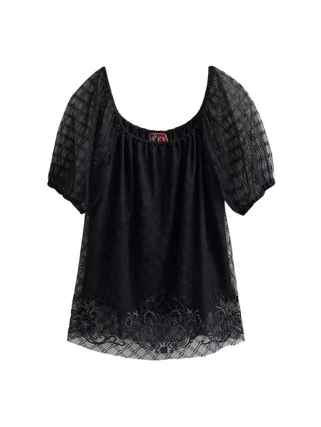 Women's Amarrah Mesh Blouse - Black Women's Amarrah Mesh Blouse - Black