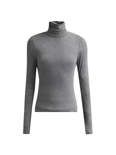 Nili Lotan Women's Keria Jersey Top - Dark Heather Grey | Thumbnail 1 Nili Lotan Women's Keria Jersey Top - Dark Heather Grey | Thumbnail 1
