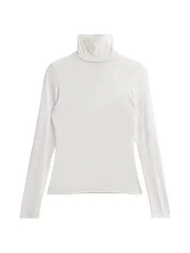 Nili Lotan Women's Keria Jersey Top - Ecru | Thumbnail 1 Nili Lotan Women's Keria Jersey Top - Ecru | Thumbnail 1