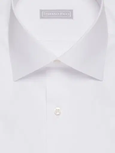 Stefano Ricci Men's Classic Cotton Button-Front Shirt - White | Thumbnail 2 Stefano Ricci Men's Classic Cotton Button-Front Shirt - White | Thumbnail 2