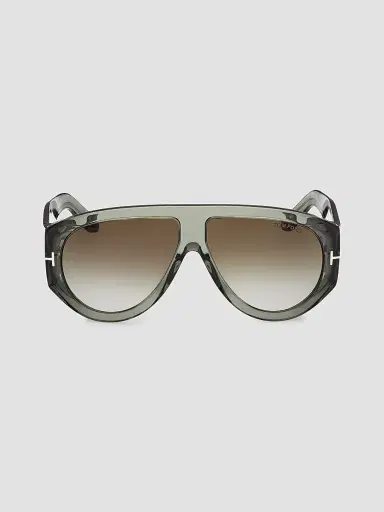 Tom Ford Women's Bronson 60MM Shield Sunglasses - Light Green Gradient Smoke | Thumbnail 2 Tom Ford Women's Bronson 60MM Shield Sunglasses - Light Green Gradient Smoke | Thumbnail 2