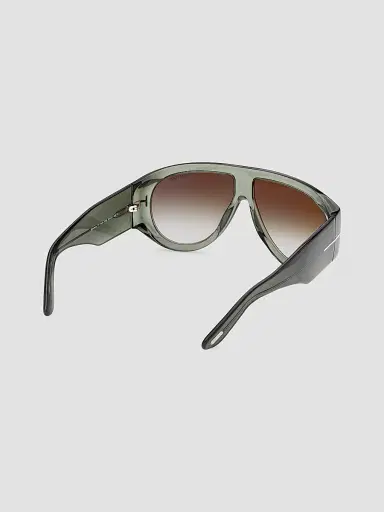 Tom Ford Women's Bronson 60MM Shield Sunglasses - Light Green Gradient Smoke | Thumbnail 6 Tom Ford Women's Bronson 60MM Shield Sunglasses - Light Green Gradient Smoke | Thumbnail 6