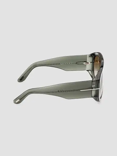 Tom Ford Women's Bronson 60MM Shield Sunglasses - Light Green Gradient Smoke | Thumbnail 7 Tom Ford Women's Bronson 60MM Shield Sunglasses - Light Green Gradient Smoke | Thumbnail 7