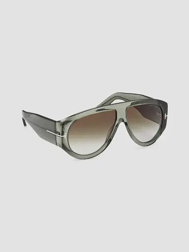 Tom Ford Women's Bronson 60MM Shield Sunglasses - Light Green Gradient Smoke | Thumbnail 8 Tom Ford Women's Bronson 60MM Shield Sunglasses - Light Green Gradient Smoke | Thumbnail 8