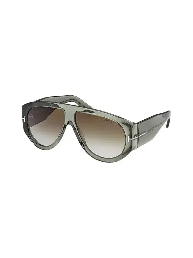 Tom Ford Women's Bronson 60MM Shield Sunglasses - Light Green Gradient Smoke | Thumbnail 1 Tom Ford Women's Bronson 60MM Shield Sunglasses - Light Green Gradient Smoke | Thumbnail 1