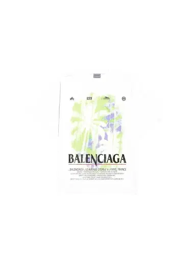 Balenciaga Men's The Window Medium Fit T-Shirt - White | Thumbnail 1 Balenciaga Men's The Window Medium Fit T-Shirt - White | Thumbnail 1