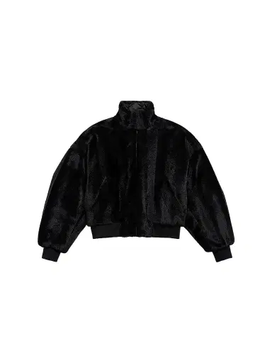 Balenciaga Women's Cropped Jacket - Black | Thumbnail 1 Balenciaga Women's Cropped Jacket - Black | Thumbnail 1