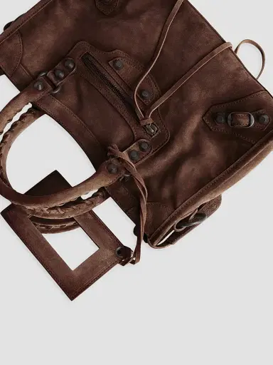 Balenciaga Women's Le City Top Handle Bag - Light Espresso | Thumbnail 6 Balenciaga Women's Le City Top Handle Bag - Light Espresso | Thumbnail 6