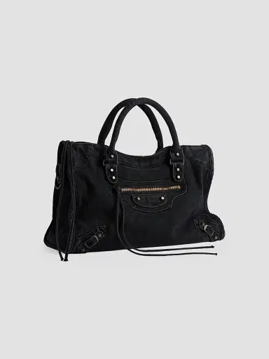 Balenciaga Women's Le City Top Handle Bag - Black | Thumbnail 2 Balenciaga Women's Le City Top Handle Bag - Black | Thumbnail 2