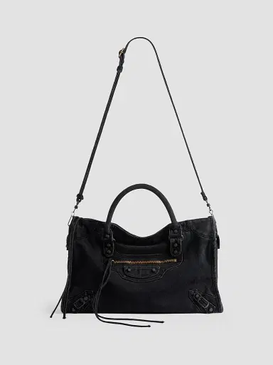 Balenciaga Women's Le City Top Handle Bag - Black | Thumbnail 5 Balenciaga Women's Le City Top Handle Bag - Black | Thumbnail 5