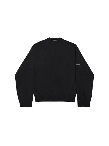 Balenciaga Men's Crewneck Sweater - Black | Thumbnail 1 Balenciaga Men's Crewneck Sweater - Black | Thumbnail 1