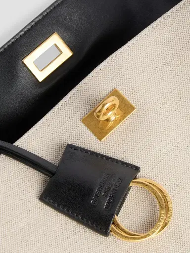 Balenciaga Women's Rodeo Top Handle Bag - Beige Black | Thumbnail 8 Balenciaga Women's Rodeo Top Handle Bag - Beige Black | Thumbnail 8