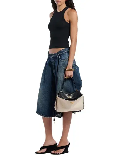 Balenciaga Women's Rodeo Top Handle Bag - Beige Black | Thumbnail 1 Balenciaga Women's Rodeo Top Handle Bag - Beige Black | Thumbnail 1
