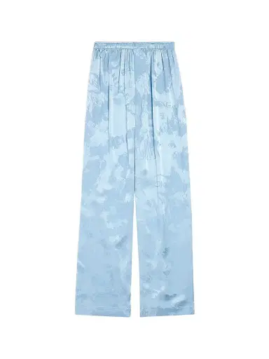 Balenciaga Women's Washed Crayon Allover Pyjama Pants - Baby Blue | Thumbnail 1 Balenciaga Women's Washed Crayon Allover Pyjama Pants - Baby Blue | Thumbnail 1