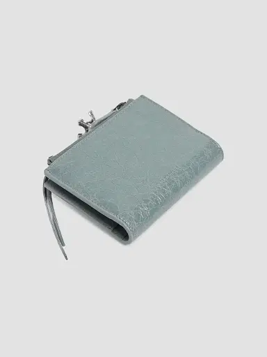Balenciaga Women's Le City Bifold Wallet - Blue Grey | Thumbnail 2 Balenciaga Women's Le City Bifold Wallet - Blue Grey | Thumbnail 2