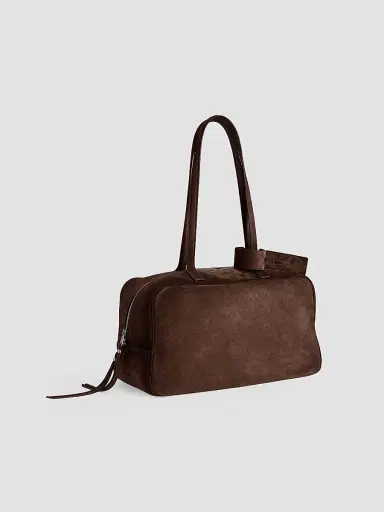 Balenciaga Women's Carrie Bowling Shoulder Bag - Light Espresso | Thumbnail 5 Balenciaga Women's Carrie Bowling Shoulder Bag - Light Espresso | Thumbnail 5