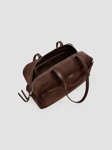 Balenciaga Women's Carrie Bowling Shoulder Bag - Light Espresso | Thumbnail 6 Balenciaga Women's Carrie Bowling Shoulder Bag - Light Espresso | Thumbnail 6