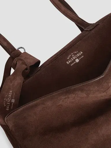 Balenciaga Women's Carrie Bowling Shoulder Bag - Light Espresso | Thumbnail 7 Balenciaga Women's Carrie Bowling Shoulder Bag - Light Espresso | Thumbnail 7