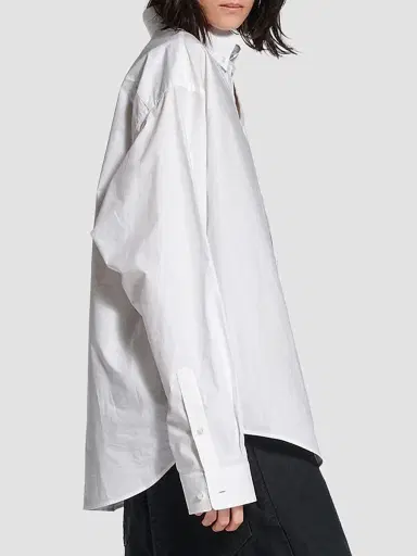 Balenciaga Women's Large Fit Shirt - White | Thumbnail 5 Balenciaga Women's Large Fit Shirt - White | Thumbnail 5
