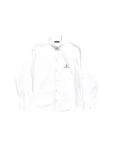 Balenciaga Women's Large Fit Shirt - White | Thumbnail 1 Balenciaga Women's Large Fit Shirt - White | Thumbnail 1