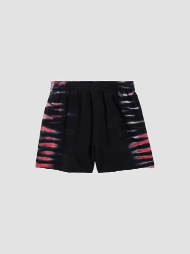 Balenciaga Men's Extreme Tie Dye Regular Fit Bermuda Shorts - Black | Thumbnail 2 Balenciaga Men's Extreme Tie Dye Regular Fit Bermuda Shorts - Black | Thumbnail 2