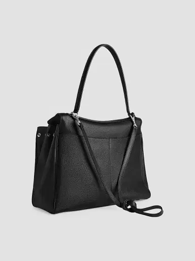 Balenciaga Women's Rodeo Grained Calfskin Top Handle Bag - Black | Thumbnail 3 Balenciaga Women's Rodeo Grained Calfskin Top Handle Bag - Black | Thumbnail 3