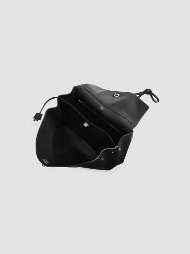 Balenciaga Women's Rodeo Grained Calfskin Top Handle Bag - Black | Thumbnail 4 Balenciaga Women's Rodeo Grained Calfskin Top Handle Bag - Black | Thumbnail 4