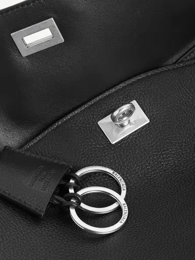 Balenciaga Women's Rodeo Grained Calfskin Top Handle Bag - Black | Thumbnail 6 Balenciaga Women's Rodeo Grained Calfskin Top Handle Bag - Black | Thumbnail 6