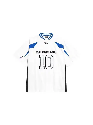 Balenciaga Men's x NBA Collaboration Oversized T-Shirt - White | Thumbnail 1 Balenciaga Men's x NBA Collaboration Oversized T-Shirt - White | Thumbnail 1