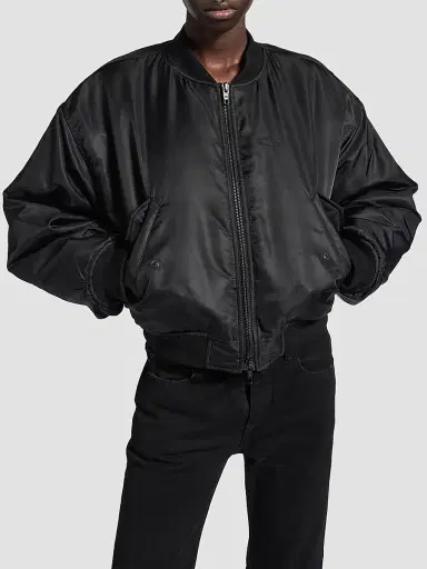 Balenciaga Women's Bomber Jacket - Black | Thumbnail 2 Balenciaga Women's Bomber Jacket - Black | Thumbnail 2