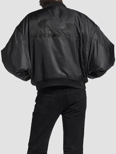 Balenciaga Women's Bomber Jacket - Black | Thumbnail 3 Balenciaga Women's Bomber Jacket - Black | Thumbnail 3