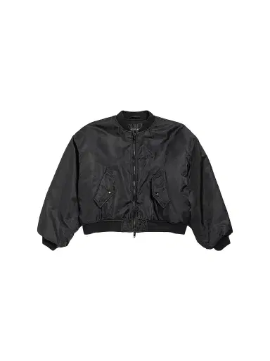 Balenciaga Women's Bomber Jacket - Black | Thumbnail 1 Balenciaga Women's Bomber Jacket - Black | Thumbnail 1