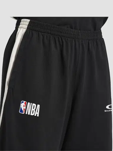 Balenciaga Men's x NBA Collaboration Tracksuit Shorts - Black White | Thumbnail 6 Balenciaga Men's x NBA Collaboration Tracksuit Shorts - Black White | Thumbnail 6