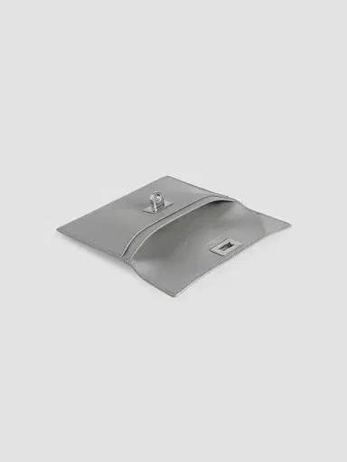 Balenciaga Women's Rodeo Coin and Card Holder - Cloud Grey | Thumbnail 3 Balenciaga Women's Rodeo Coin and Card Holder - Cloud Grey | Thumbnail 3