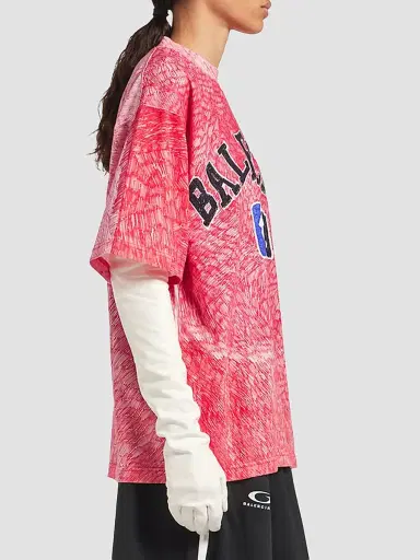 Balenciaga Women's / NBA Collaboration Oversized T-Shirt | Thumbnail 4 Balenciaga Women's / NBA Collaboration Oversized T-Shirt | Thumbnail 4