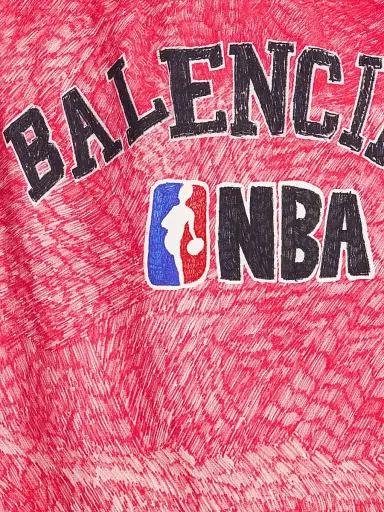 Balenciaga Women's / NBA Collaboration Oversized T-Shirt | Thumbnail 6 Balenciaga Women's / NBA Collaboration Oversized T-Shirt | Thumbnail 6