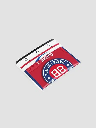 Balenciaga Men's x NBA Collaboration Passport Card Holder - Red | Thumbnail 2 Balenciaga Men's x NBA Collaboration Passport Card Holder - Red | Thumbnail 2