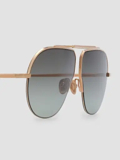 AHLEM Men's Laplace 60MM Aviator Sunglasses - Peony Gold | Thumbnail 3 AHLEM Men's Laplace 60MM Aviator Sunglasses - Peony Gold | Thumbnail 3
