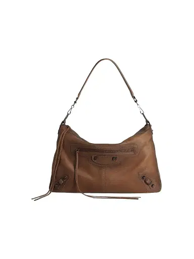 Balenciaga Men's Le City Moto Bag - Caramel | Thumbnail 1 Balenciaga Men's Le City Moto Bag - Caramel | Thumbnail 1