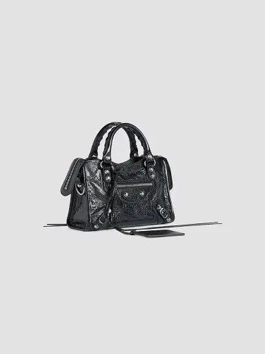 Balenciaga Women's Le City Mini Top Handle Bag - Black | Thumbnail 2 Balenciaga Women's Le City Mini Top Handle Bag - Black | Thumbnail 2
