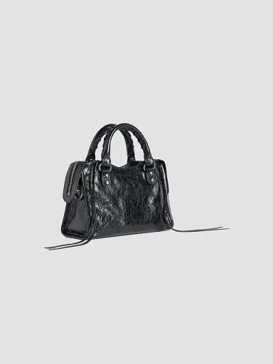 Balenciaga Women's Le City Mini Top Handle Bag - Black | Thumbnail 4 Balenciaga Women's Le City Mini Top Handle Bag - Black | Thumbnail 4