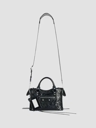 Balenciaga Women's Le City Mini Top Handle Bag - Black | Thumbnail 5 Balenciaga Women's Le City Mini Top Handle Bag - Black | Thumbnail 5
