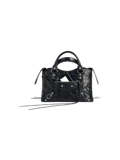 Balenciaga Women's Le City Mini Top Handle Bag - Black | Thumbnail 1 Balenciaga Women's Le City Mini Top Handle Bag - Black | Thumbnail 1