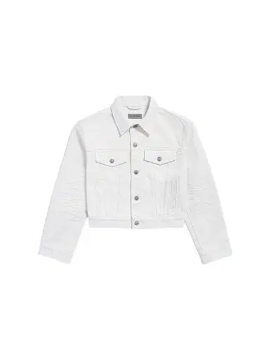 Balenciaga Women's Wings Classic Boxy Jacket - White | Thumbnail 1 Balenciaga Women's Wings Classic Boxy Jacket - White | Thumbnail 1