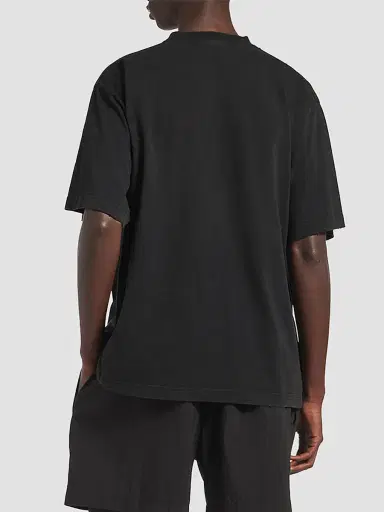 Balenciaga Men's The Address Medium Fit T-Shirt - Washed Black | Thumbnail 4 Balenciaga Men's The Address Medium Fit T-Shirt - Washed Black | Thumbnail 4