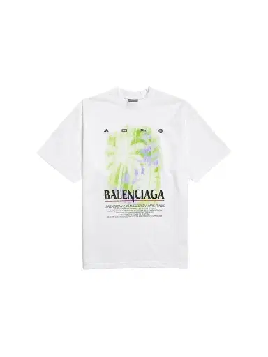 Balenciaga Women's The Window Medium Fit T-Shirt - White | Thumbnail 1 Balenciaga Women's The Window Medium Fit T-Shirt - White | Thumbnail 1