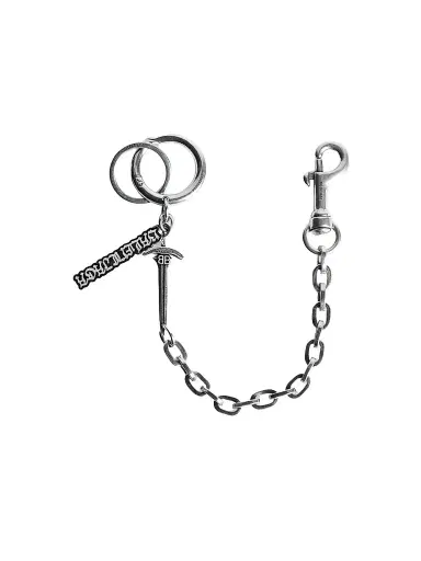 Balenciaga Men's Goth Keychain - Antique Silver | Thumbnail 1 Balenciaga Men's Goth Keychain - Antique Silver | Thumbnail 1